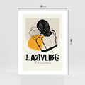 Plakat bez ramy 30x40 - Kobiecość w Literach - grafika, nowoczesność