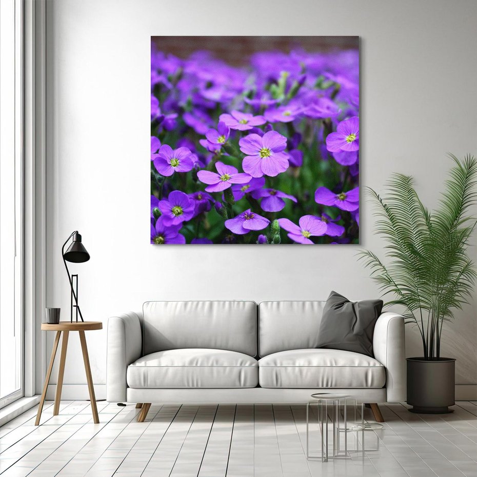 Obraz na płótnie 40x40 - Kwiatowe uniesienia magia natury - kwiat, kwiaty