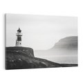 Obraz na płótnie 120x80 - Wiszące na horyzoncie wspomnienia - latarnia morska, klif