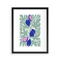 Plakat w ramie 40x50 - Figi Fioletu - figi, sztuka nowoczesna - rama czarna