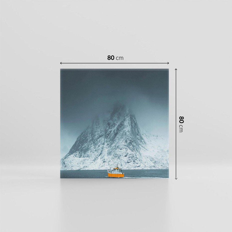 Obraz na płótnie 80x80 - Skandynawski pejzaż - skadynawski, pejzaż