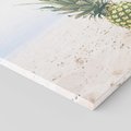 Obraz na płótnie 80x80 - Ananasy Plażowy Raj - ananasy, plaża