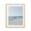 Plakat w ramie 40x50 - Spokój nad Brzegiem - plaża, morze - rama drewno