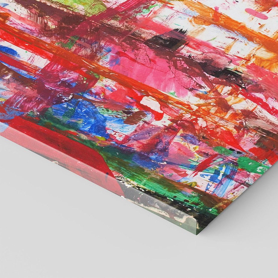 Obraz na płótnie 70x70 - Abstrakcja: wyraz emocji - abstrakcja