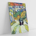 Obraz na płótnie 50x70 - "Schody w Auvers" (1890) Vincent van Gogh - Reprodukcja - reprodukcja, obraz na płótnie