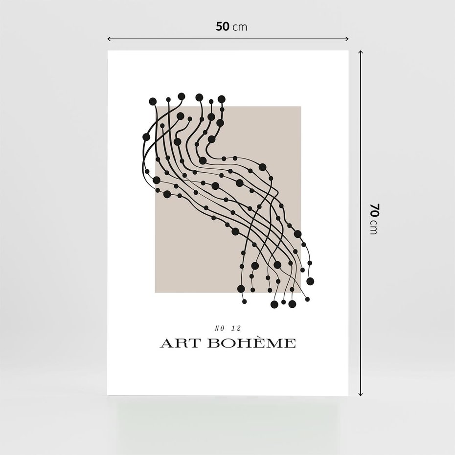 Plakat bez ramy 50x70 - Migocące Konstrukcje Abstrakcji - sztuka minimalizmu, biało czarna rycina