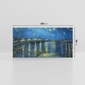 Obraz na płótnie 100x50 - "Starry Night Over the Rhone" (1888) Vincent van Gogh - Reprodukcja - reprodukcja, obraz na płótnie