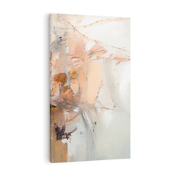 Obraz na płótnie 80x120 - Taniec księżycowego pyłu - abstrakcja, tekstury farb