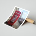Plakat bez ramy 50x70 - Londyńska budka telefoniczna - budka, telefoniczna