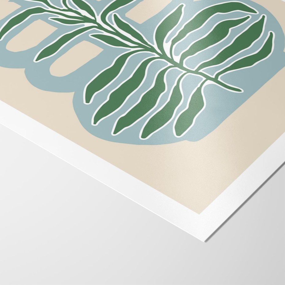 Plakat bez ramy 50x70 - Wewnętrzne Spektrum - boho styl, wazon