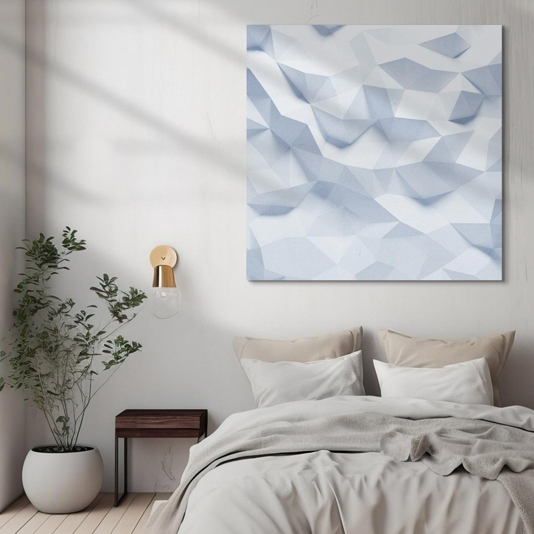 Obraz na płótnie 40x40 - Trójwymiarowa geometria - geometria, 3d