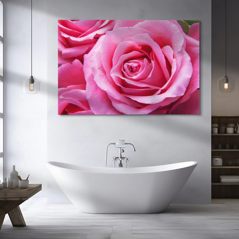 Obraz na płótnie 100x70 - Róża Wspaniałości - róża, kwiat