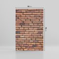 Obraz na płótnie 50x70 - Mur cegieł: industrialny urok - cegły, mur