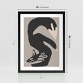 Plakat w ramie 30x40 - Ekspresja Skandynawskiego Światła - skandynawska sztuka, lis - rama czarna