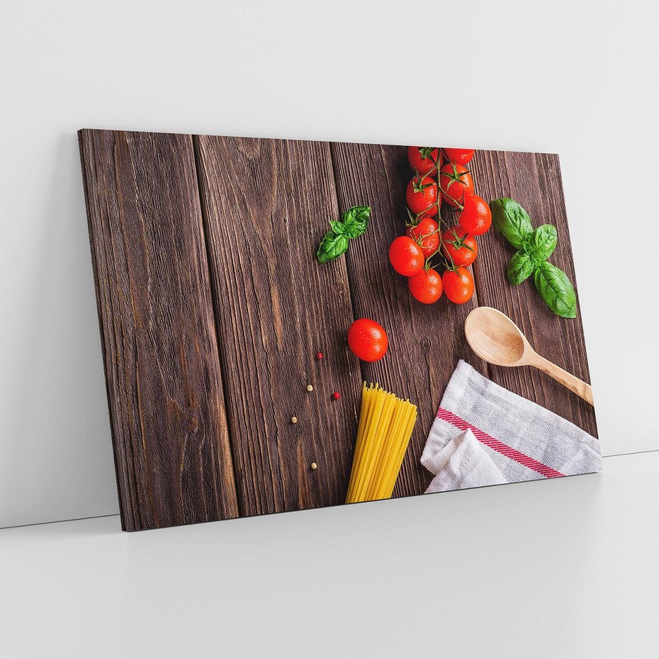 Obraz na płótnie 70x50 - Spaghetti - Kulinarne Delikatesy - spaghetti, makaron