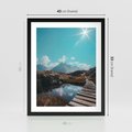 Plakat w ramie 40x50 - Inspirujący Pejzaż - ścieżka, górska - rama czarna