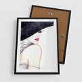 Plakat w ramie 50x70 - Stylowa Ekspresja - kobieta, moda - rama czarna