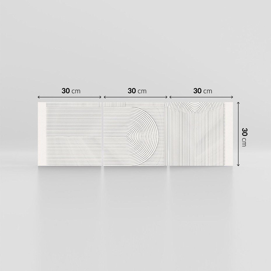 Obraz na płótnie 90x30 - Geometryczna Elegancja Mid Century - mid century, minimalizm