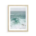 Plakat w ramie 30x40 - Wzburzony Żywioł - morze, ocean - rama drewno