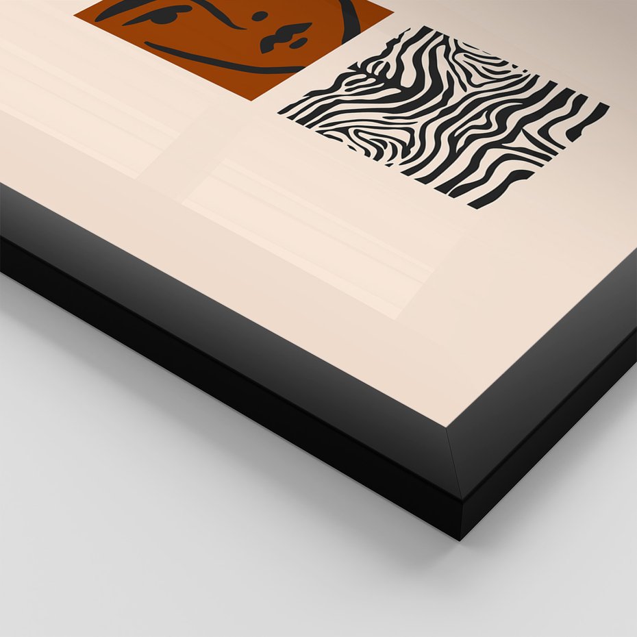 Zestaw obrazy w ramie 30x40 galeria - Plakaty, sztuka, art - rama czarna