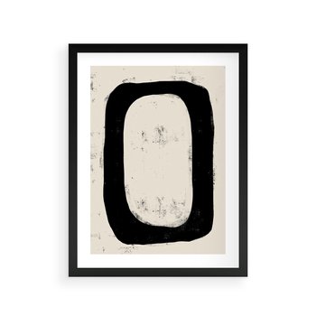 Plakat w ramie 30x40 - Wnętrza Kształtów - abstrakcja, minimalizm - rama czarna