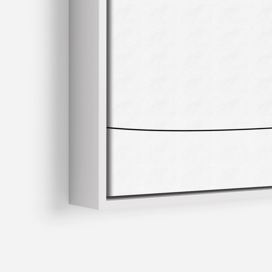 Obraz w ramie 100x70 - Koci Szkic - szkic, line art - rama biała