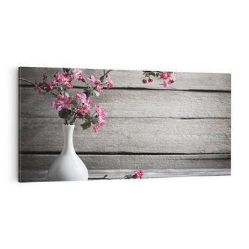 Obraz na płótnie 120x60 - Harmonia w wazonie - kwiaty, wazon