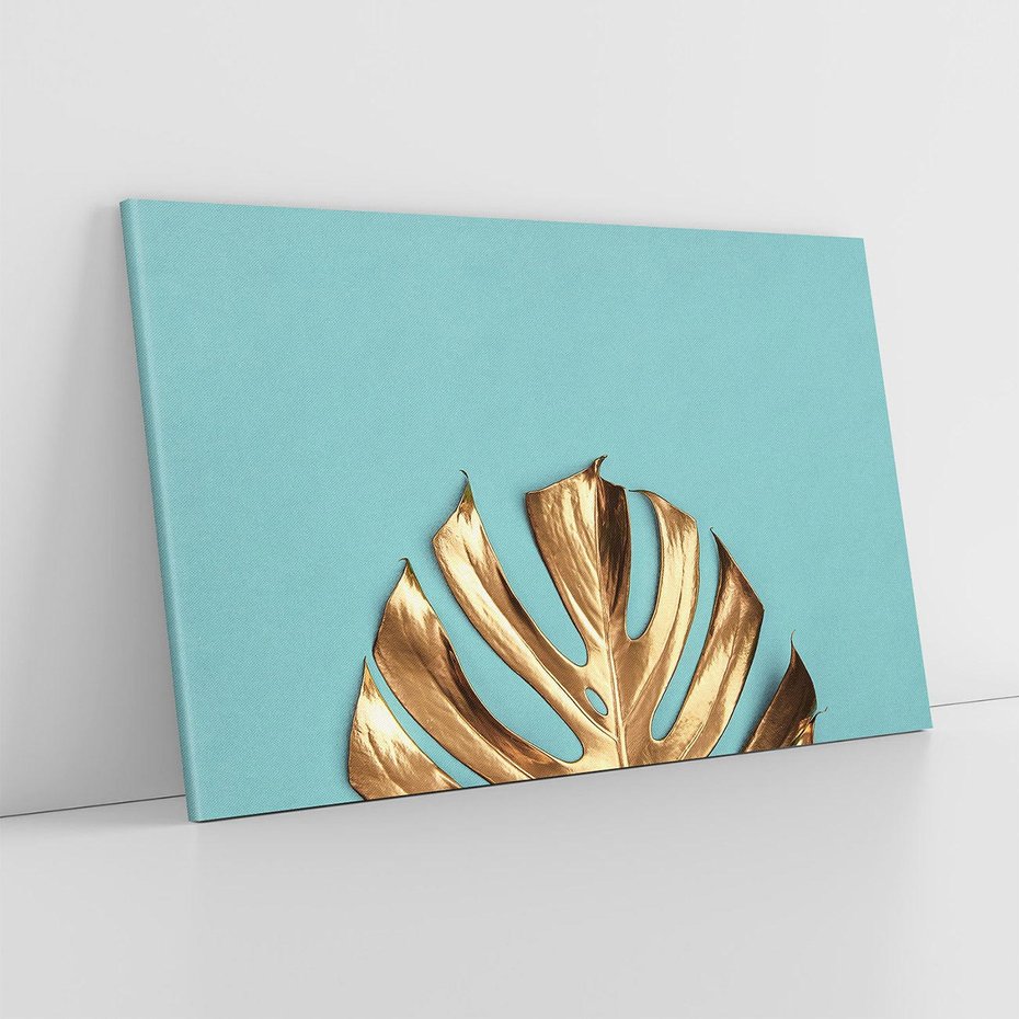 Obraz na płótnie 120x80 - Piękno Natury - złote, liście