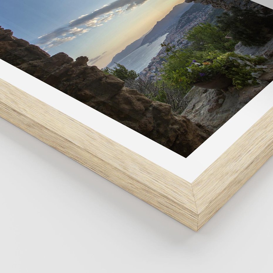 Plakat w ramie 40x50 - Pejzaż w perspektywie - pejzaż, perspektywa - rama drewno