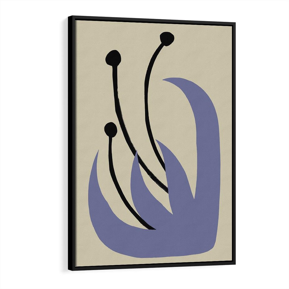 Obraz w ramie 70x100 - Bezgraniczne Przenikanie - minimalizm, boho plakat - rama czarna