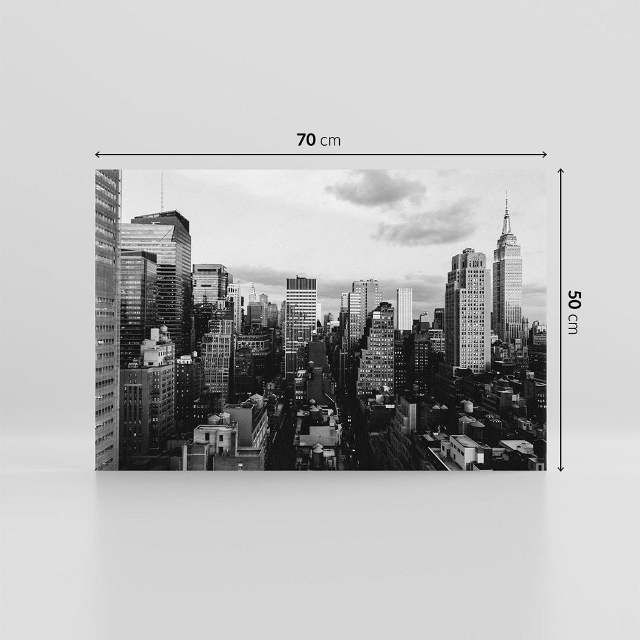 Obraz na płótnie 70x50 - Wibracje Miejskiego Życia - miasto, wieżowce