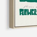 Obraz w ramie 50x70 - Retro Inspiracja - minimalistyczna kwiatowa kompozycja, pastelowe kolory - rama drewno