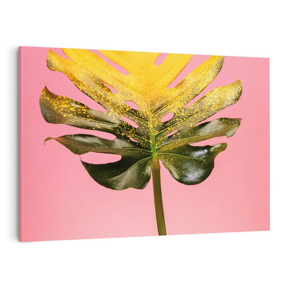 Obraz na płótnie 70x50 - Majestatyczna monstera - monstera, liść