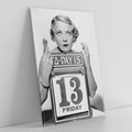 Obraz na płótnie 50x70 - Czy to Pech - retro zdjęcie, czarno białe