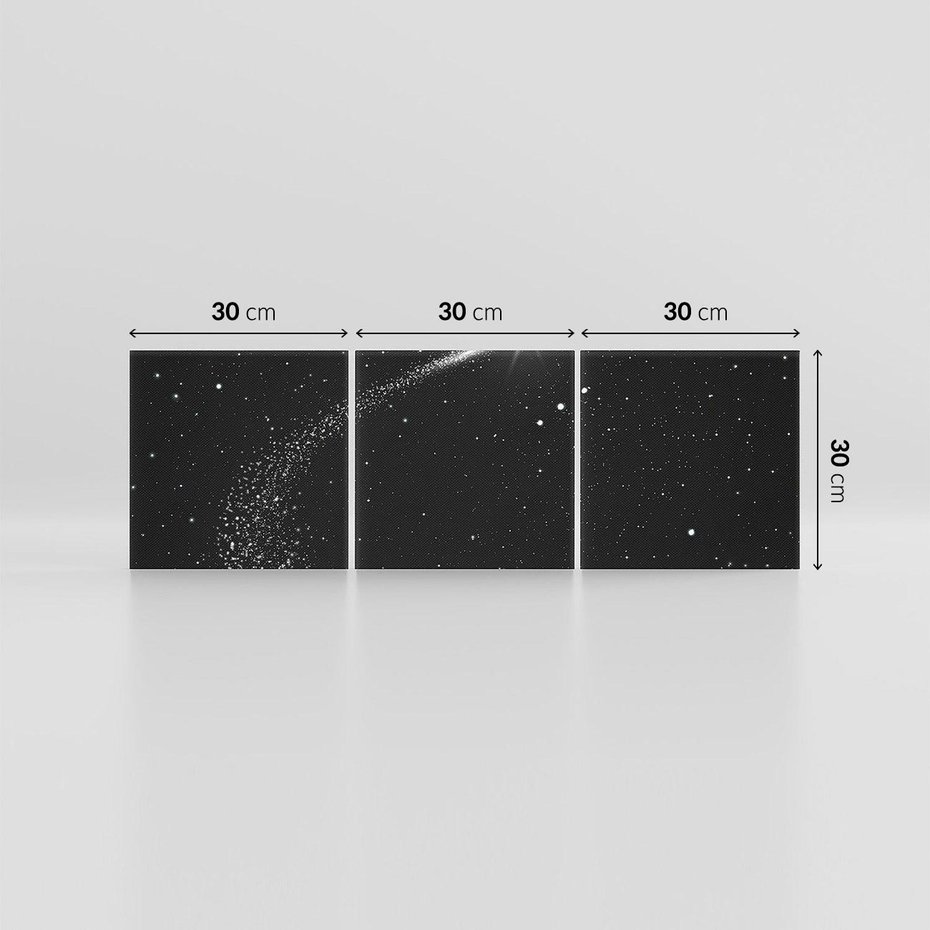 Obraz na płótnie 90x30 - Kometa wśród gwiazd - kometa, gwiazdy