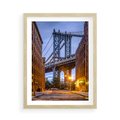 Plakat w ramie 50x70 - Most w mieście - most, miasto - rama drewno