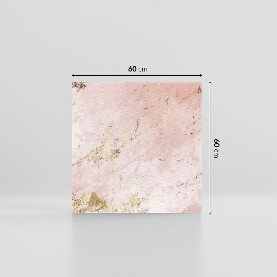 Obraz na płótnie 60x60 - Piękno w Szczegółach - marmur, złoto