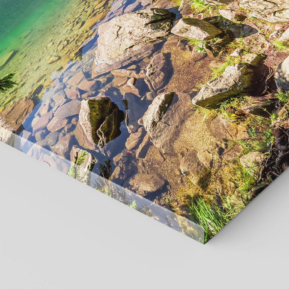 Obraz na płótnie 50x70 - Mistyczna Przyroda - góry, jezioro