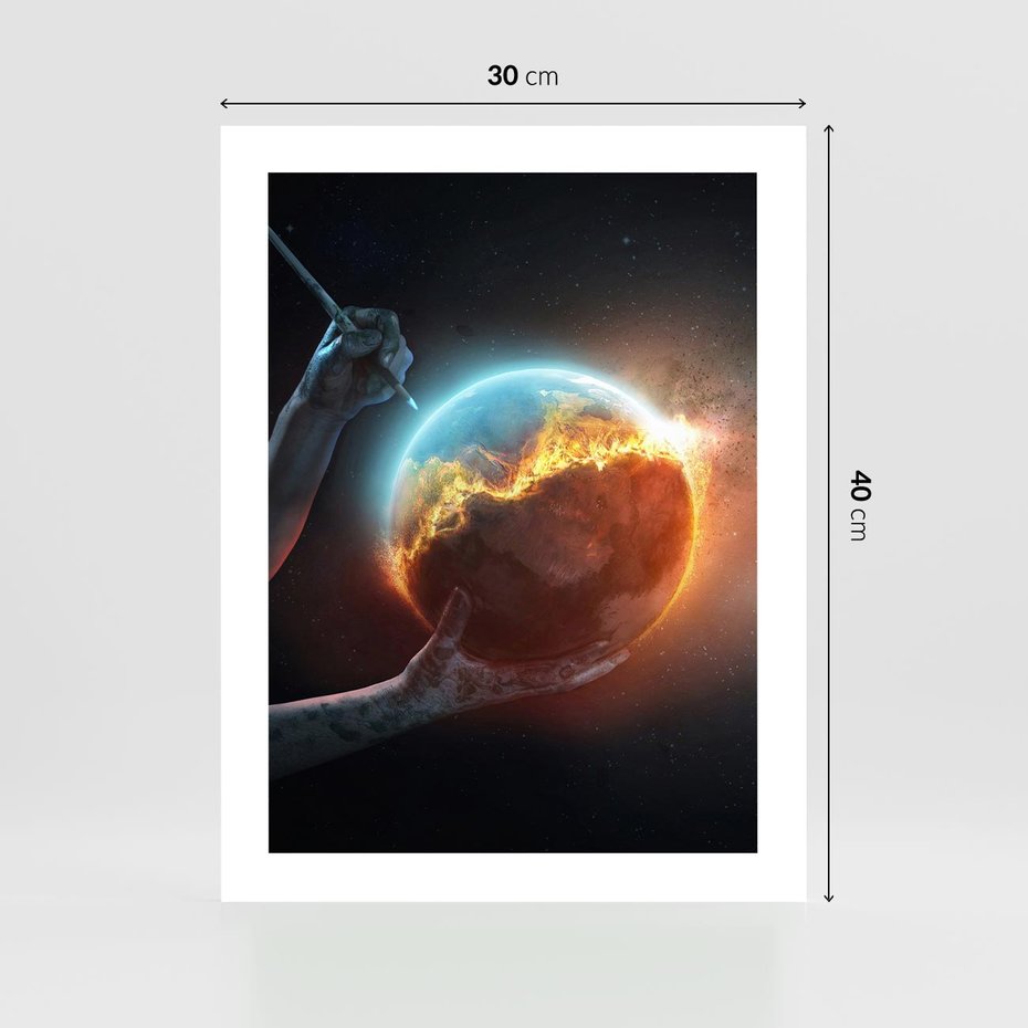 Plakat bez ramy 30x40 - Nieznane przestrzenie - planeta, kosmos