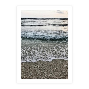 Plakat bez ramy 30x40 - Spokojna Plaża - plaża, żwirek