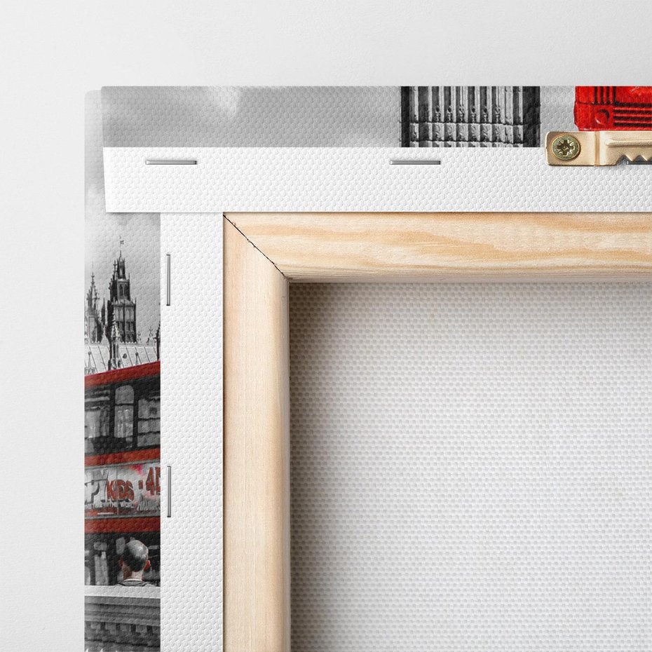 Obraz na płótnie 60x60 - Budka w Londynie - Londyn, budka