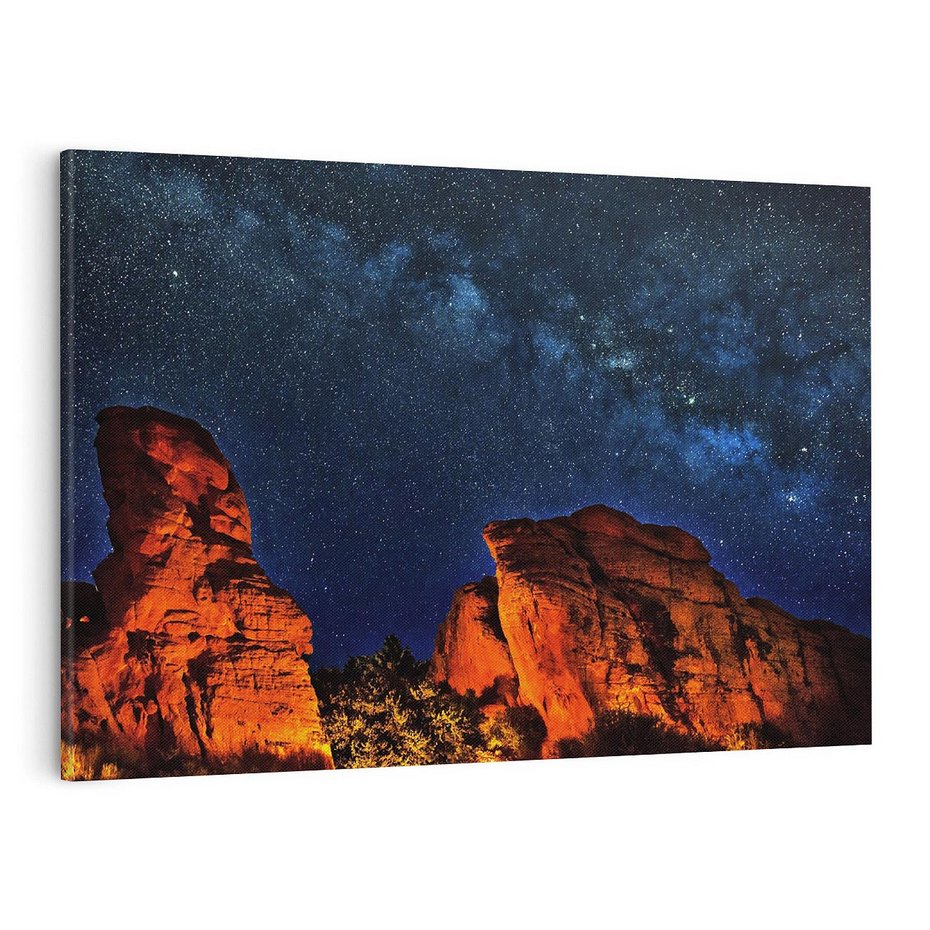 Obraz na płótnie 100x70 - Podróż przez kosmiczne gwiazdy - gwiazdy, kosmos