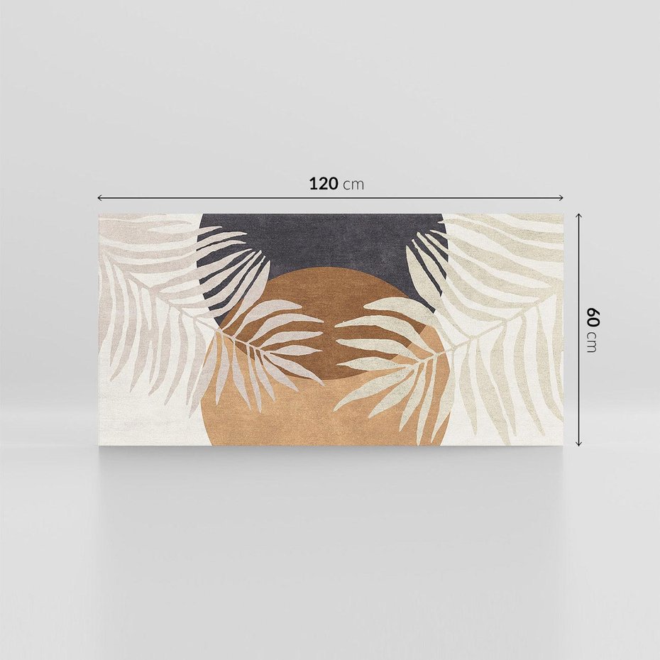 Obraz na płótnie 120x60 - Kompozycje ukrytych myśli - symetria, dwa koła po środku