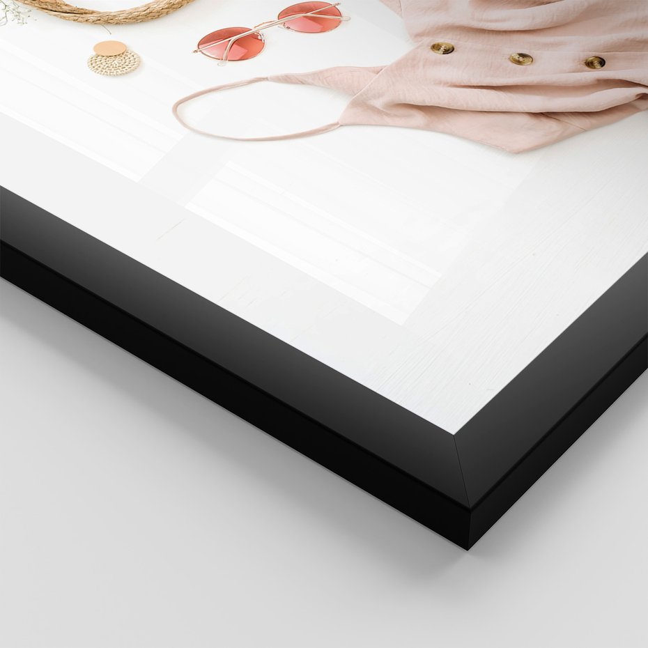 Zestaw obrazy w ramie 50x70 galeria - Moda, fashion, wakacje - rama czarna