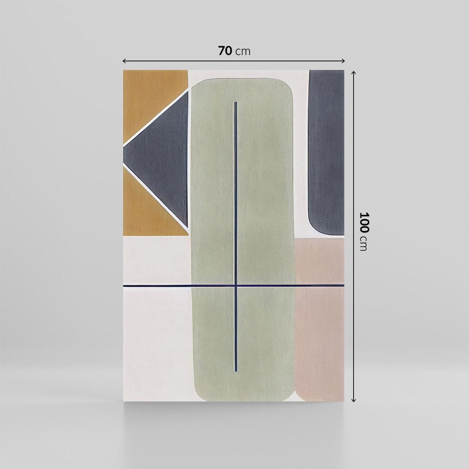 Obraz na płótnie 70x100 - Sztuka Abstrakcji - geometryczne kształty, kolorowe prostokąty