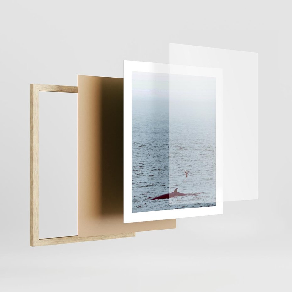 Plakat w ramie 40x50 - Spotkanie z Orką - morze, ocean - rama drewno