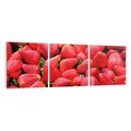 Obraz na płótnie 120x40 - Truskawki Czerwone Kropki Uczuć - truskawki, owoce