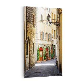Obraz na płótnie 80x120 - Uliczka: perspektywa miejskiego krajobrazu - uliczka, perspektywa