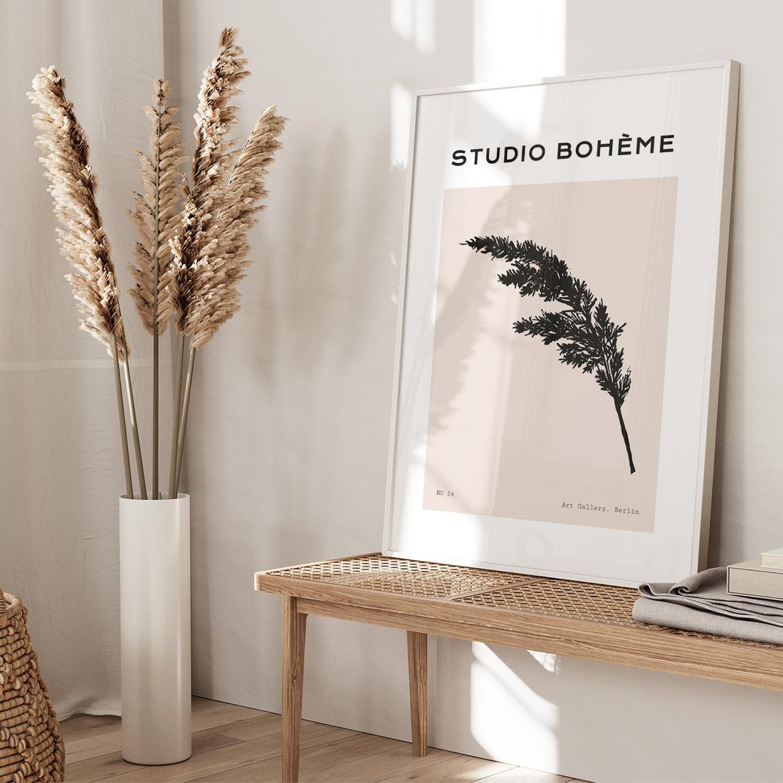 Plakat bez ramy 21x30 - Boho Refrakcje Przestrzeni - boho plakat, roślina