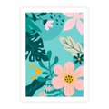 Plakat bez ramy 50x70 - Kwiatowy Impuls - pastelowa kompozycja, kwiaty